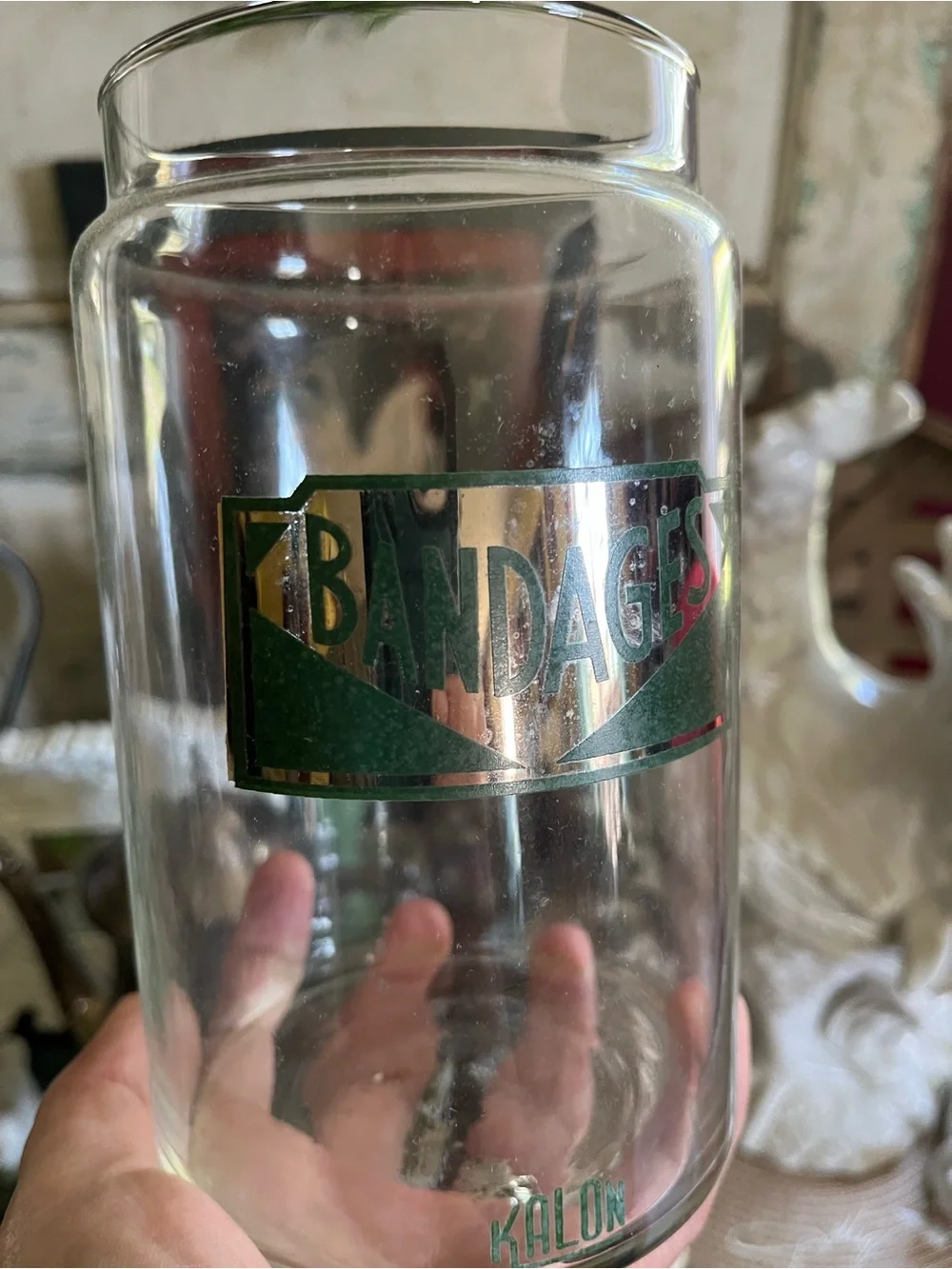 Vintage Kalon by Profex glass medical apothecary jar
